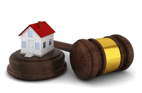 House auction concept Stock Illustration