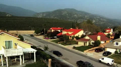 House Back Yard Landing Stock-Footage 22179174