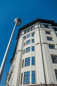 The house on a background of blue sky Stock Photos