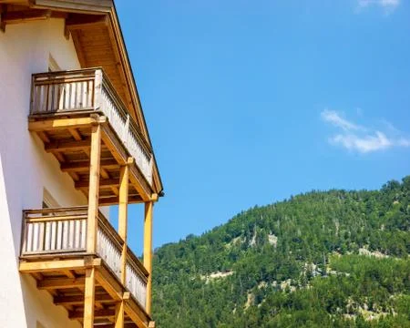 House with balcony Stock Photos