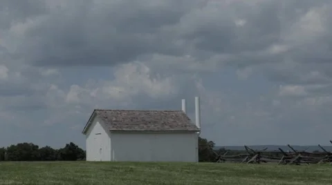 House at Battlefield Stock Footage 64922564