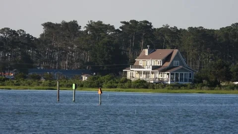House on the bay Stock Footage 135277398