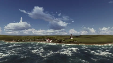 House on the beach Video stock 48545906