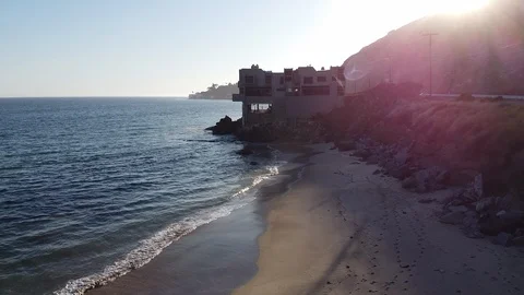 House on the Beach Stock Footage 128945352