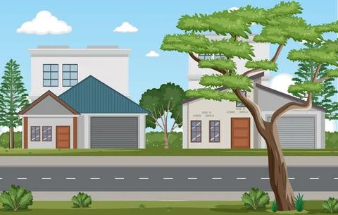 House by the beach Stock-Illustration