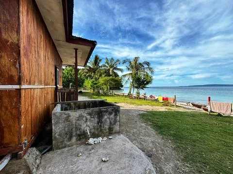 House by the beach Stock Photos