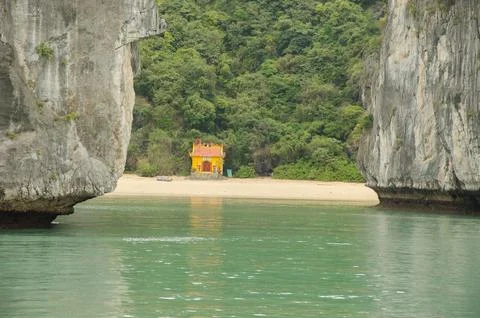 House on a beach. Stock Photos