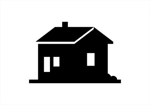 House Black Stock Illustration