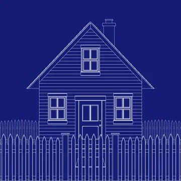 House blueprint Stock Illustration