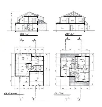 House blueprints Иллюстрация