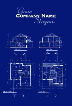 House blueprints Stock Illustration