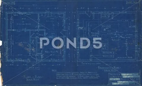 House Blueprints Stock Photos