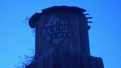 House of Blues Tower At Dawn Stock Footage 53810546