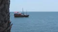 House Boat Underway In Harbor HD Footage