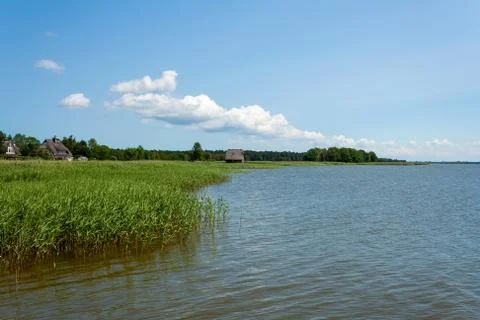 House at the bodden Stock Photos