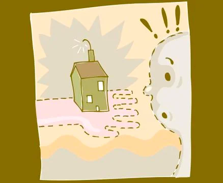 House bomb Stock Illustration