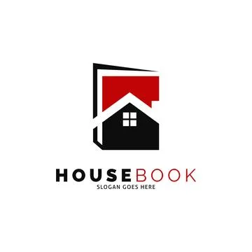 House Book Icon Vector Logo Template Illustration Design Stock Illustration