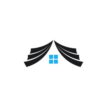 House Book Logo Vector Design Template Stock Illustration