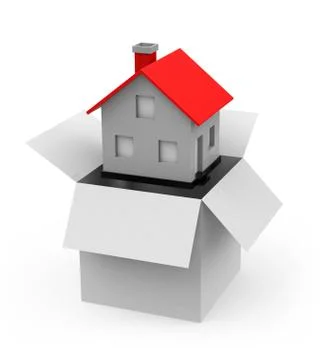 House in a box Stock Illustration