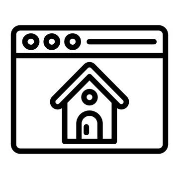 House browser Vector Icon Design Illustration Stock Illustration
