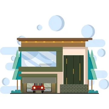 House building concept Ilustración de archivo