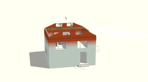 House building Stock Footage 48663283