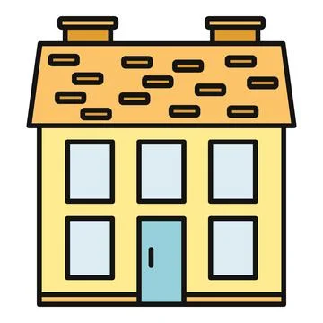 House building icon representing home and real estate Ilustración de archivo