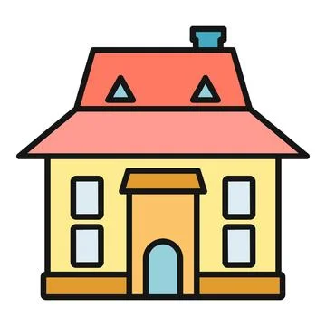 House building icon representing home and real estate Ilustración de archivo