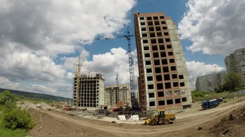 House Building Timelapse Stock Footage 64236018