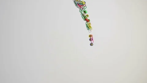 House built of stationeries 库存影片 71228599