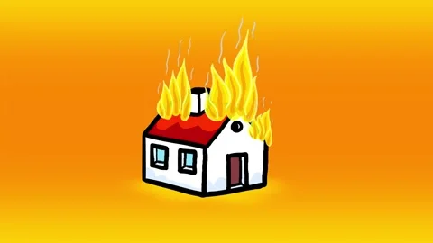 House burning | Stock Video | Pond5