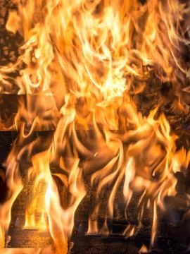 House is burning Stock Photos