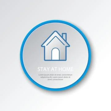 House button. Stock Illustration