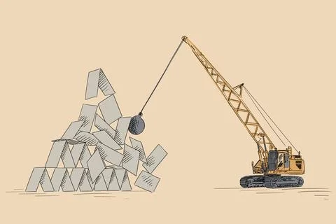 House of cards Stock Illustration