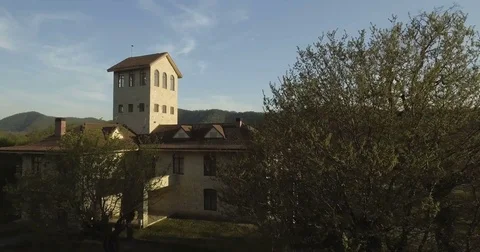 House in the Caucasus Mountains Video stock 75837895