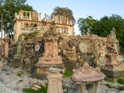 House with Chimeras in Lutsk Stock Photos