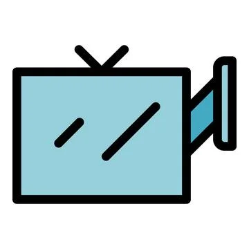 House cinema mount icon vector flat Stock Illustration