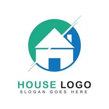 House circle logo design Stock Illustration