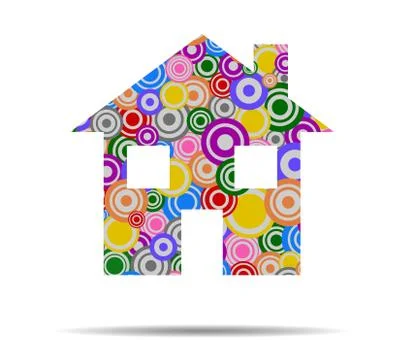 House circles icon vector イラスト素材