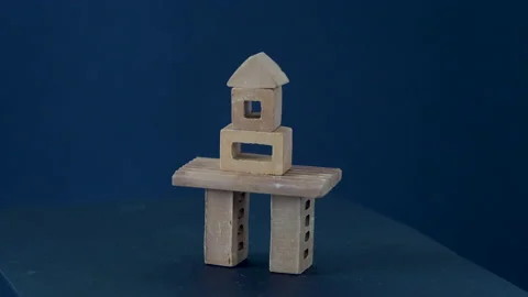 House of clay bricks 4K Stock Footage 156529542