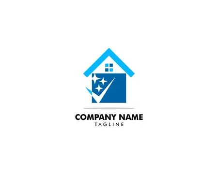 House Clean logo design template Ilustração Stock