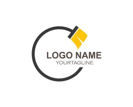 House cleaner logo vector Stock Illustration