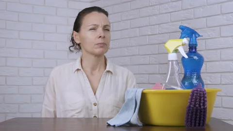 House cleaning. Video stock 134325771