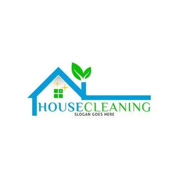 House Cleaning Icon Vector Logo Template Illustration Design Stock Illustration