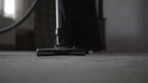 House cleaning with vacuum cleaner Stock Footage 170423403