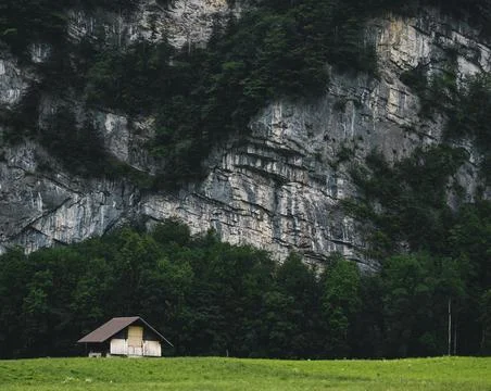 House on cliff Stock Photos