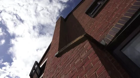 House with clouds moving Timelapse Video stock 62839219