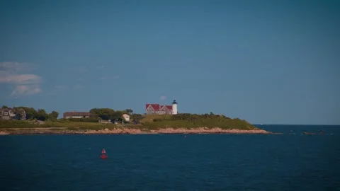 House on Coastline of Martha's Vineyard Stock Footage 247792737