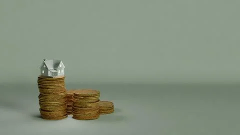 House on coins Stock Illustration