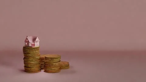 House on coins Stock Illustration